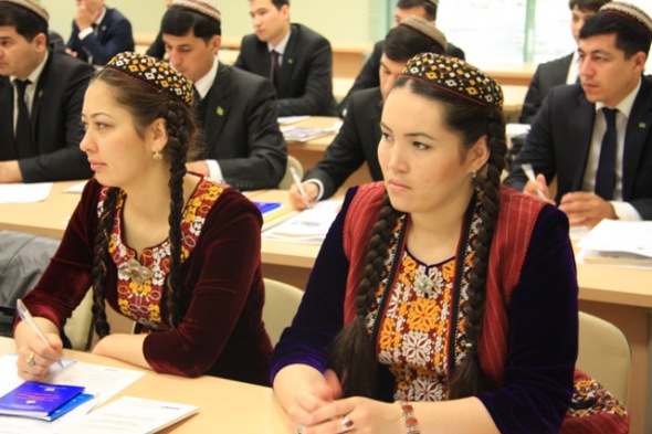 Young Students At A Turkmen Institute